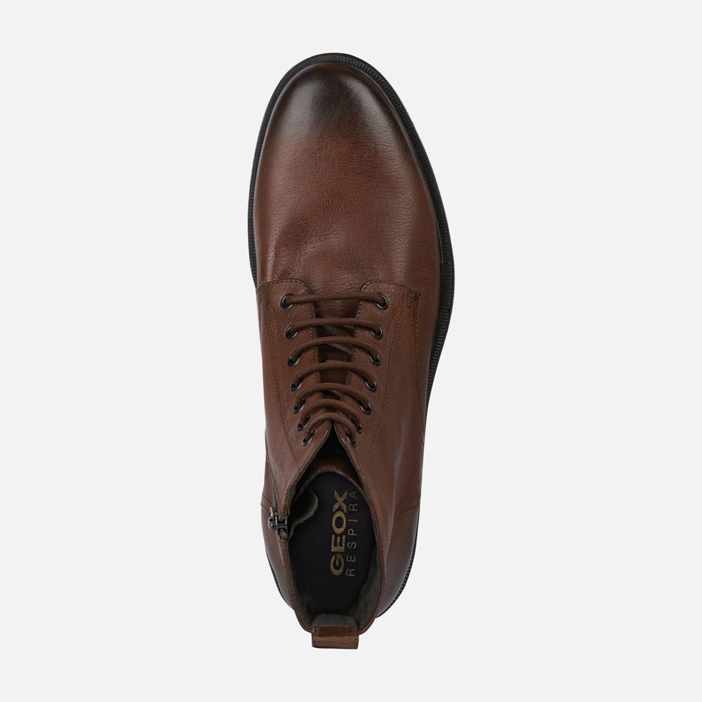 Botas Geox Homem Marrom Escuro - Terence - CIZDS6423